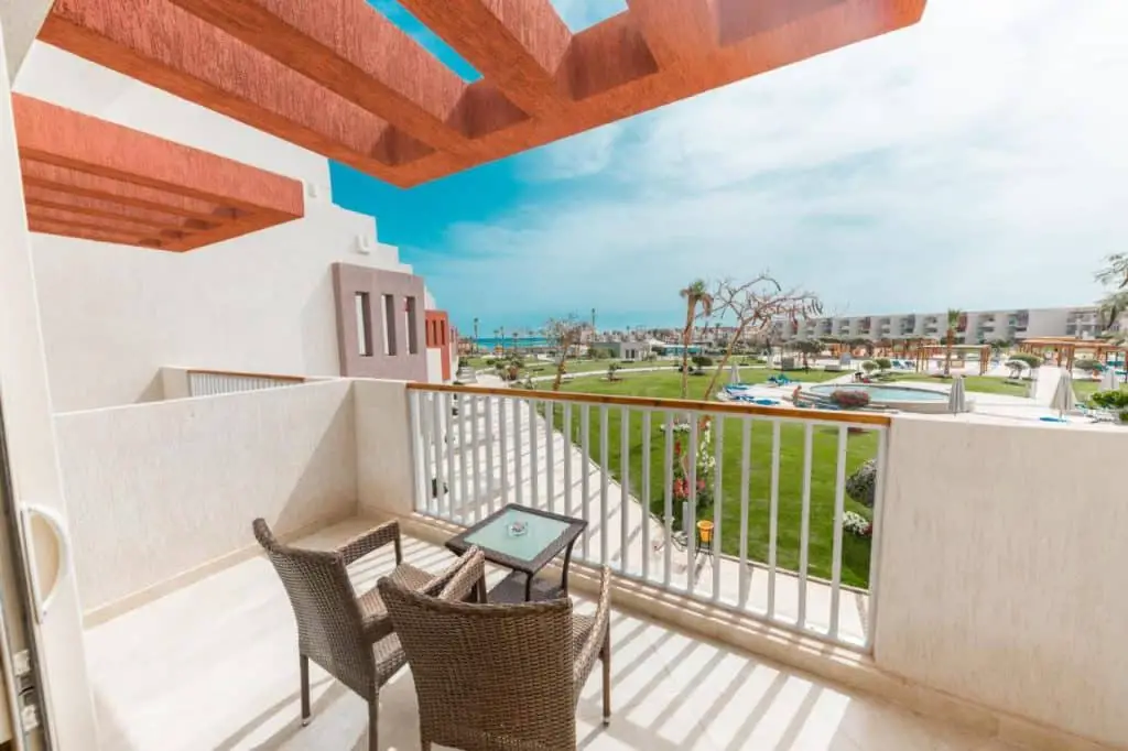View from balcony Crystal Bay Beach Resort Hurghada