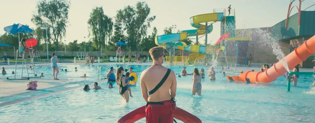 Lifeguard on Duty in Water Park
