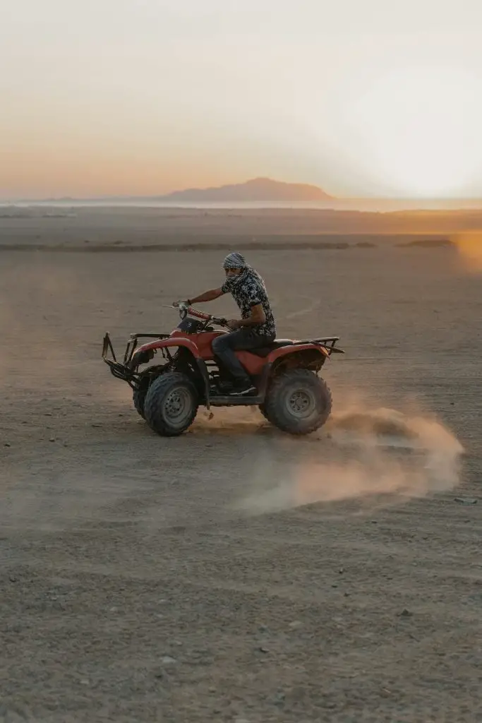 Quad bike in the desert